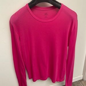 Vintage 1990s A/X Armani L/S magenta pink S